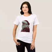 kerstman Tri-Blend shirt (Voorkant volledig)