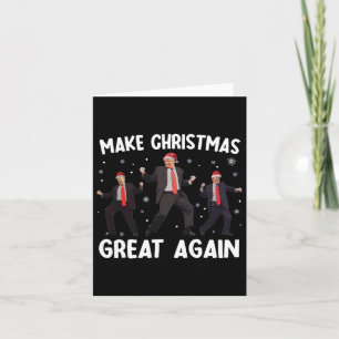 Kerstman Trump Dance Make Christmas Great Again be Kaart