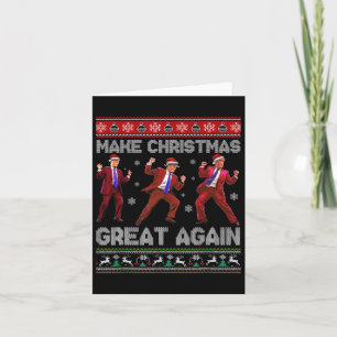 Kerstman Trump Dance Make Christmas Great Again le Kaart