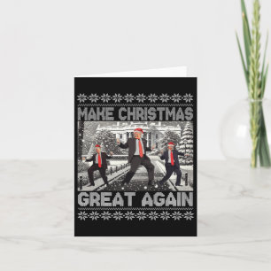 Kerstman Trump Dance Make Christmas Great Again le Kaart