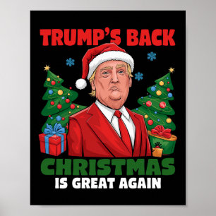 Kerstman Trump Dance Make Christmas Great Again le Poster