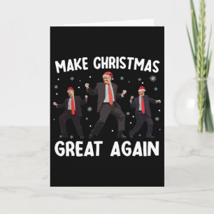 Kerstman Trump Dans Maak Kerstmis Groot Again Kers Kaart