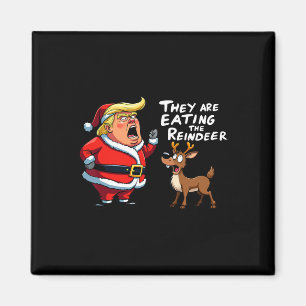 Kerstman Trump, ze eten het rood Magneet
