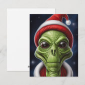 Kerstman uit de Ruimte Feestdagenkaart (Voorkant / Achterkant)