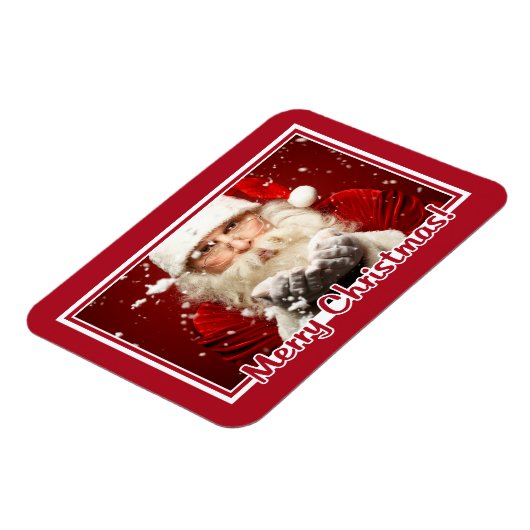 Kerstman / UW FOTO aangepaste kerstmagneet Magneet (Linkerzijde)