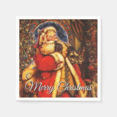  Kerstman uw groet Servet (Voorkant)