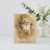 Kerstman / Vader Kerstmis Feestdagenkaart (Staand voorkant)