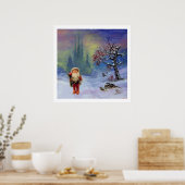 KERSTMAN VAN DE Kabouters Poster (Keuken)