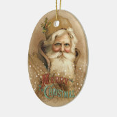 Kerstman van de Oude Wereld 2 Keramisch Ornament (Links)