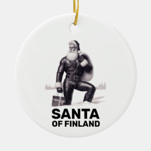 Kerstman van Finland - Gay / LGBT Kerstornament Keramisch Ornament