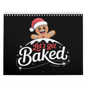 Kerstman van gemberkoek Familie laten we bakken  Kalender