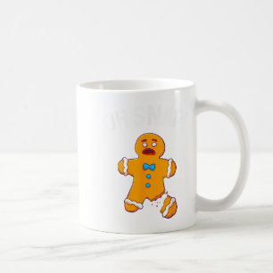 Kerstman van gemberkoek Oh Snap Kerst Grappige Koe Koffiemok