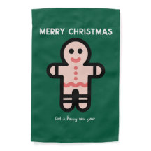 Kerstman Van Gemberkoek Tuin Vlag