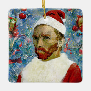 Kerstman, Van Gogh Keramisch Ornament