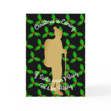 Kerstman van Kerstmis zou wandelen