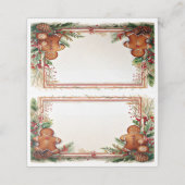 Kerstman van peperkoek (Buitenkant ongevouwen)