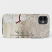 Kerstman van sneeuw Case-Mate iPhone case (Achterkant (horizontaal))