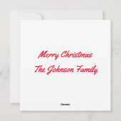 Kerstman van speculaas feestdagenkaart (Achterkant)