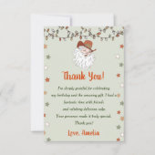 Kerstman Verjaardag Bedankkaart (Voorkant)