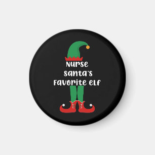 Kerstman Verpleegster Favoriete Elf Grappige Verpl Magneet