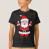 Kerstman Verpleegster Met Stethoscoop en s T-shirt (Voorkant)