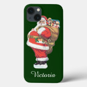  kerstman, Victoriaans kerstman gesneden Case-Mate iPhone Case (Achterkant)
