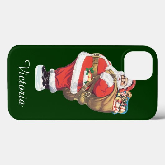 kerstman, Victoriaans kerstman gesneden Case-Mate iPhone Case (Achterkant (horizontaal))
