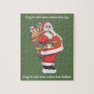  kerstman, Victoriaans kerstman gesneden Legpuzzel