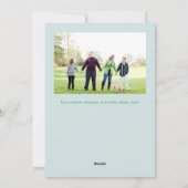 Kerstman Vier Foto Funny Holiday Kaart (Achterkant)