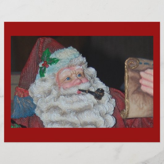 Kerstman vintage flyer (Voorkant)