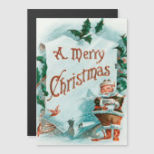 Kerstman Vintage Kerst Groet (Voorkant / Achterkant)