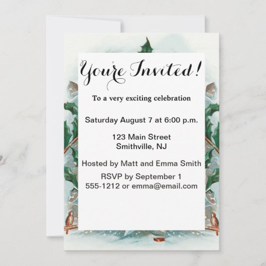 Kerstman Vintage Kerst Groet Kaart (Voorkant)