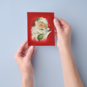 Kerstman vintage kerstmis flyer (Hand)