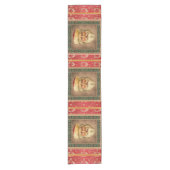 Kerstman Vintage Tafelloper (Voorkant)