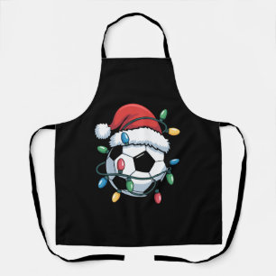 Kerstman Voetbal Bal Sporten Kerstmis Voetbalspele Schort
