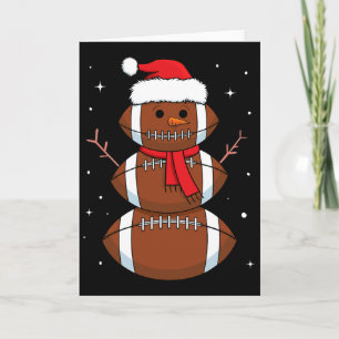 Kerstman Voetbal Sneeuwman Sport Jongens Mannen Ke Kaart