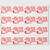  kerstman, volgend jaar cadeaupapier (Vlak)