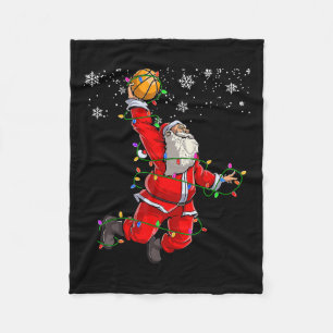 Kerstman Volleybal Pajama Xmas Mannen Fleece Deken