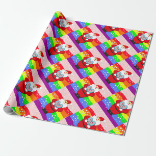 Kerstman voor LGBT, voor mensenrechten Cadeaupapier