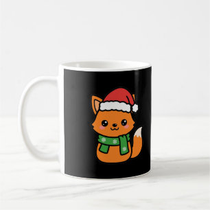 Kerstman Vos Met Sjaal Koffiemok