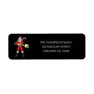 Kerstman Vrolijk Kerstfeest Deel 2 Retouradres Etiket