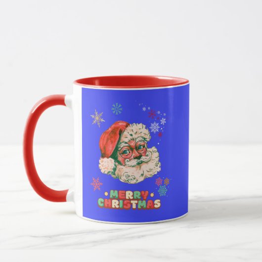 Kerstman Vrolijk Kerstfeest Mok (Links)