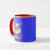 Kerstman Vrolijk Kerstfeest Mok (Voorkant links)