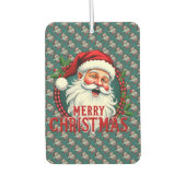 Kerstman Vrolijk Kerstillustratiepatroon Luchtverfrisser (Voorkant)