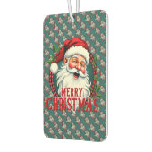 Kerstman Vrolijk Kerstillustratiepatroon Luchtverfrisser (Links)