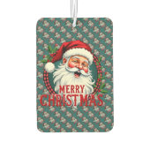 Kerstman Vrolijk Kerstillustratiepatroon Luchtverfrisser (Achterkant)