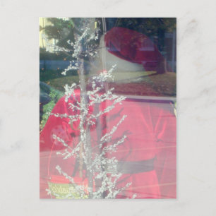 Kerstman waarneming feestdagenkaart