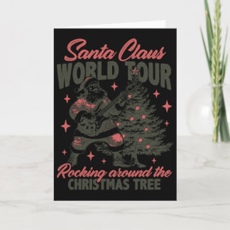 Kerstman Wereldtournee Rocking Around The Christma Kaart