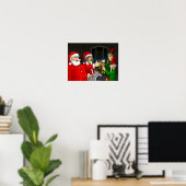 Kerstman Werkplaats Poster (Thuiskantoor)