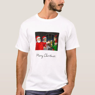 Kerstman werkplaats T-shirt